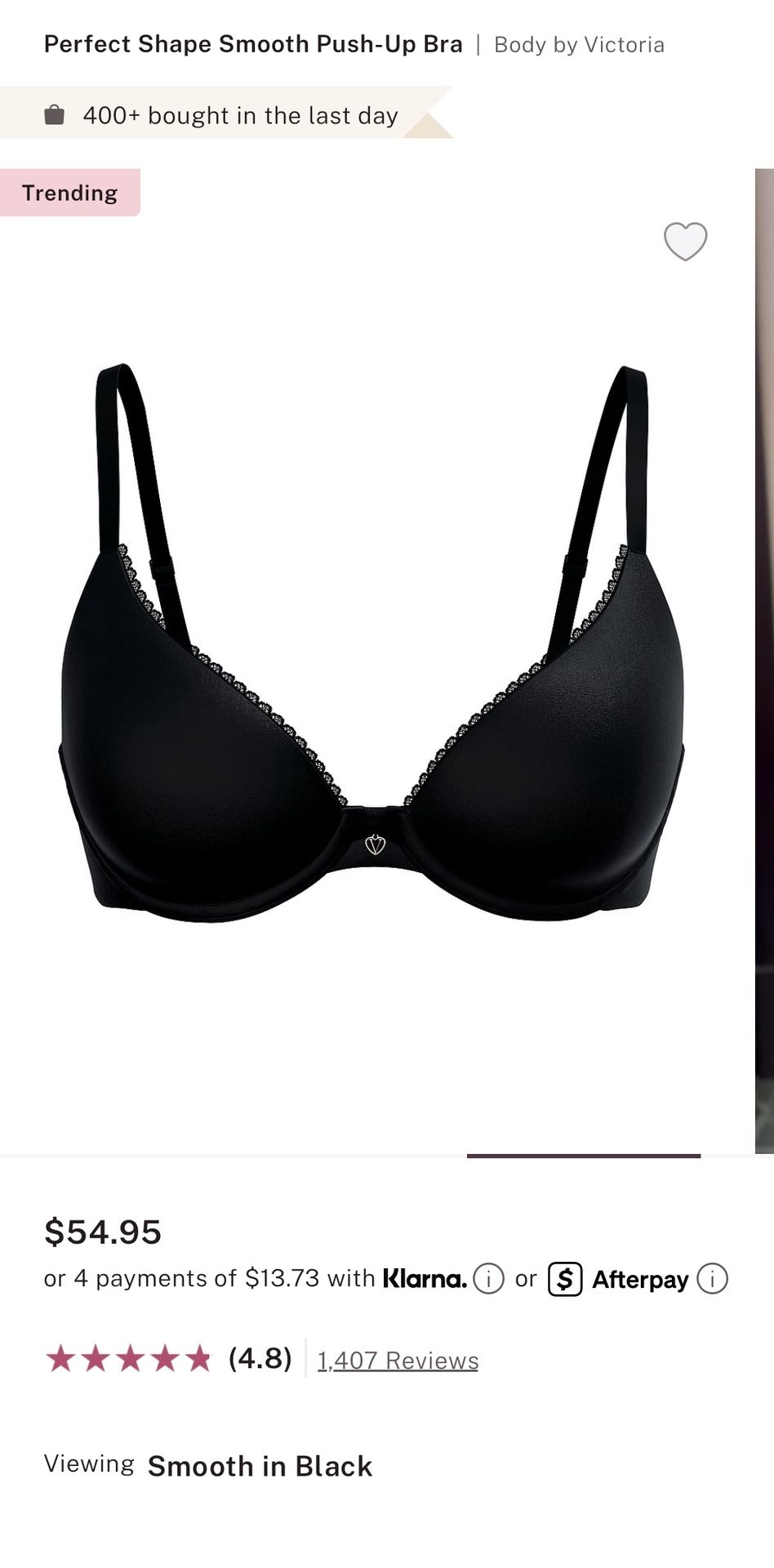 Victoria’s Secret - Body by Victoria Perfect Shape Smooth Push-Up Bra - BRAND NEW