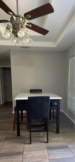 Table and chairs