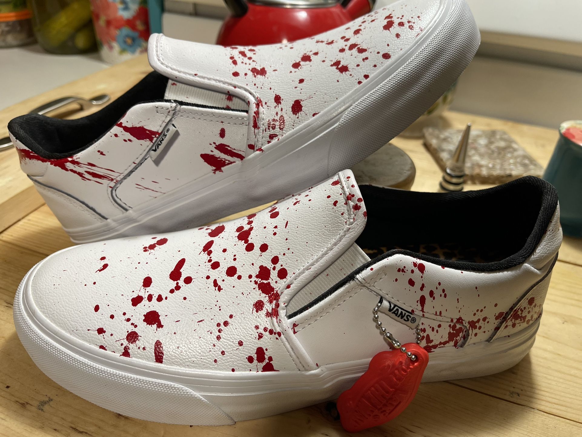 (Actual Shoe Not For Sale!) Halloween Style Custom Vans! 