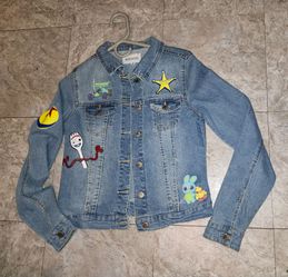 Disney toy story custom womans jean jacket