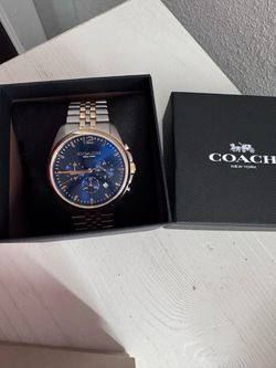 Coach New York Chronograph Watch with Box