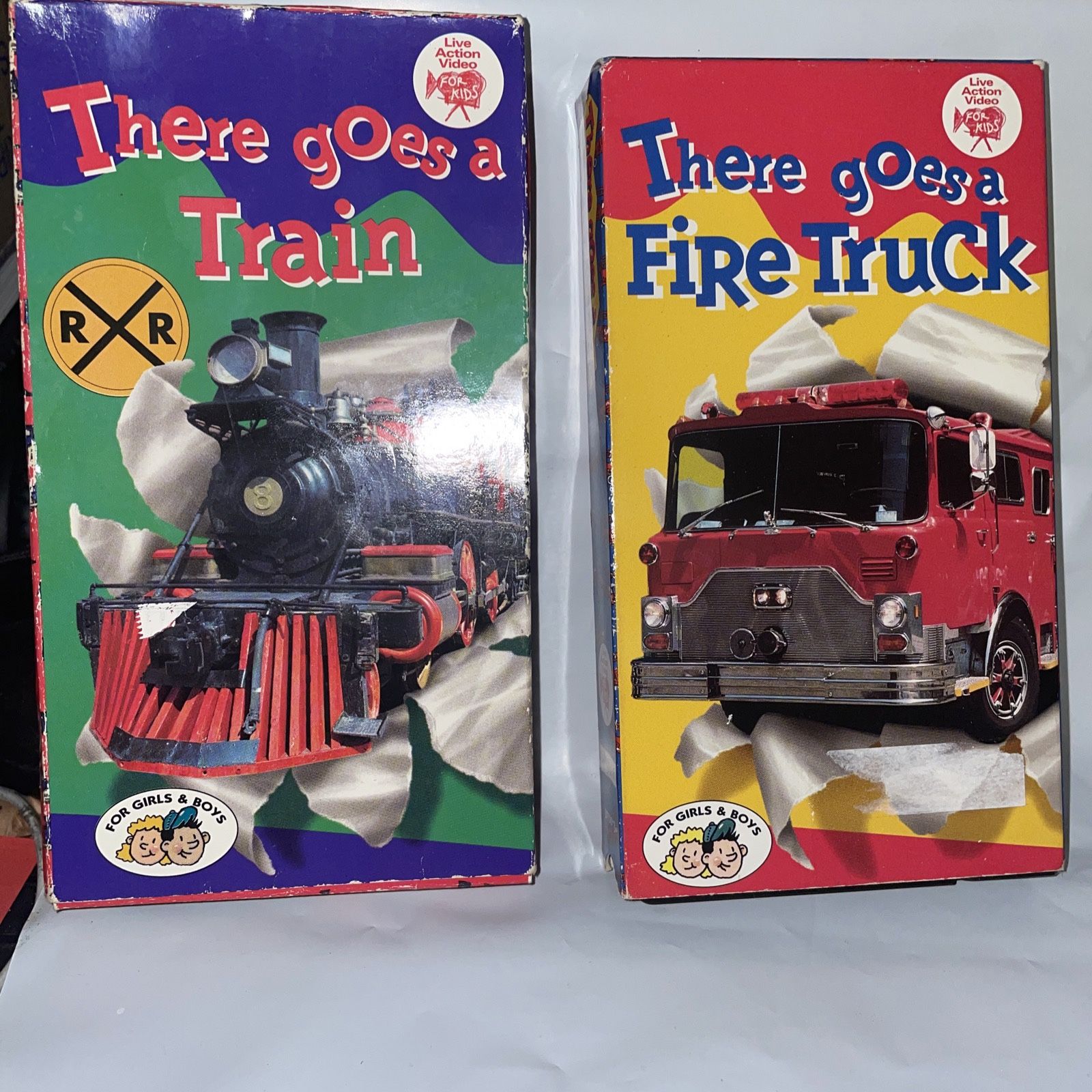 There goes a fire truck, there goes a train, VHS, rare vintage