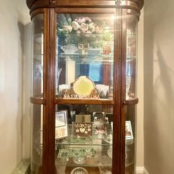 Elegant China Cabinet / Display Table – Solid Wood – $100 (Originally $5,000)