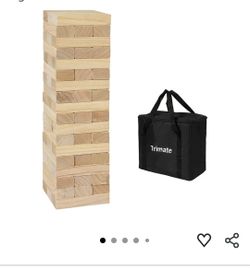 Trimate Giant Wooden Tumbling/Toppling Tower Game