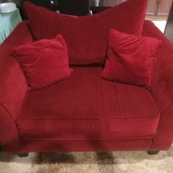 2 Red Sofas