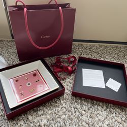 NEW CARTIER PLATE WITH ALL PACKAGING 