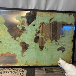 World Map Mirror Art