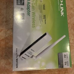 Brand new  factory sealed TP-Link High Gain Wireless USB Adapter.