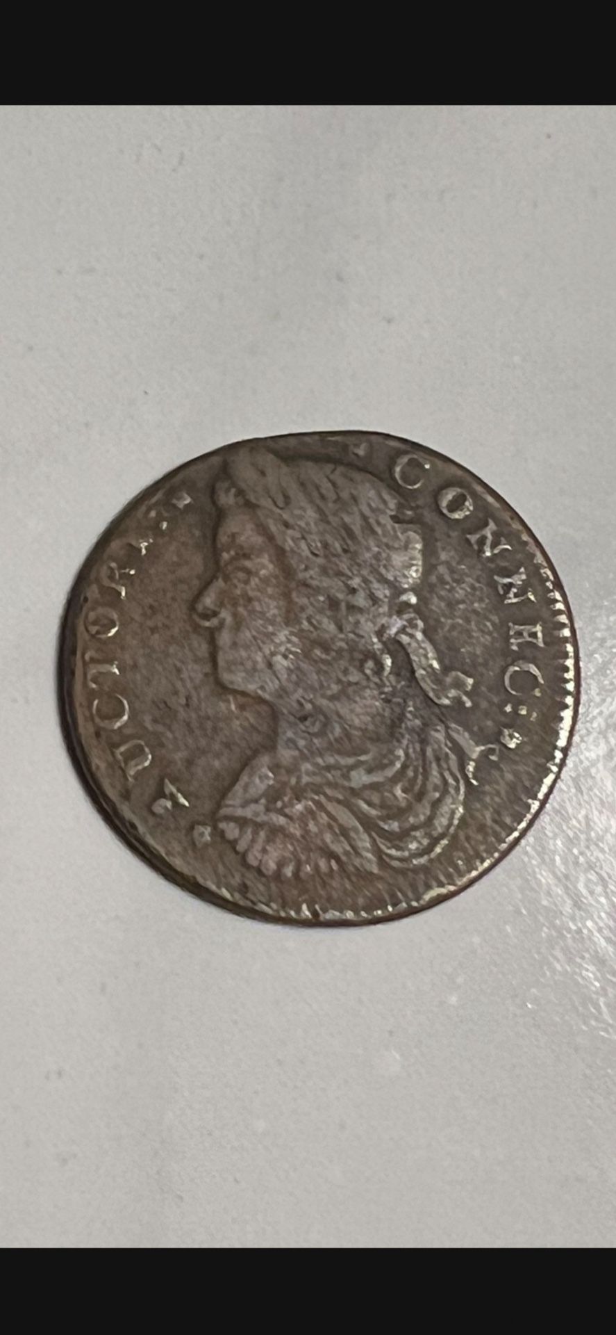 1787 variety-M43.1-Y Connecticut Colonial Copper Coin!