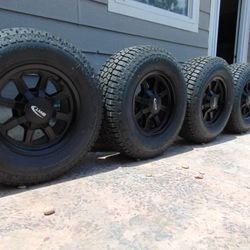 New 17X9 Matte Black Rims & LT 285 70 17 Advanta ATX A/T Tires *8X6.5* - $1,600 (Aurora)