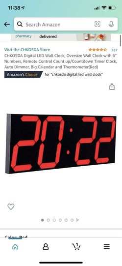 Chkosda Digital Wall Clock With Remote New 