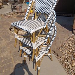 Used patio chairs $45 for three