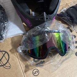 Dirtbike helmet set