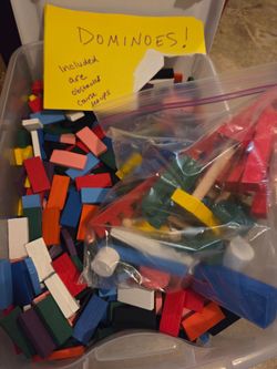 Dominoes and obstacle course