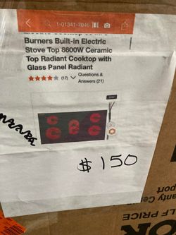 5 Burner Electric Stove Top