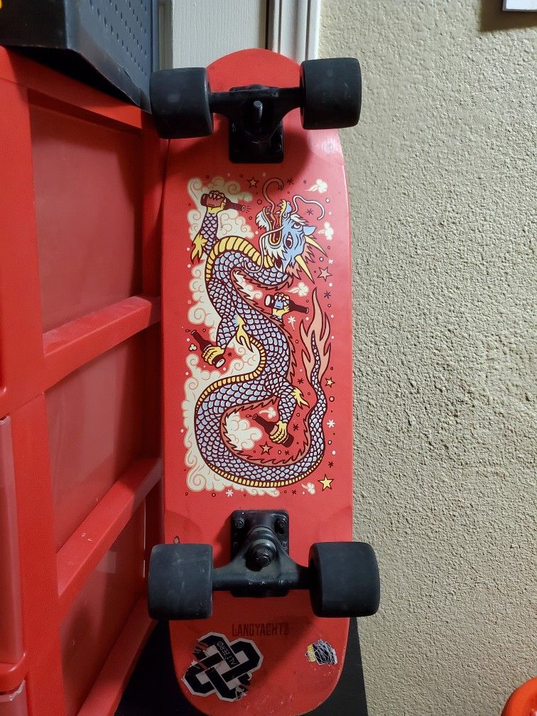 Landyachtz Dinghy Red Dragon Longboard Skateboard