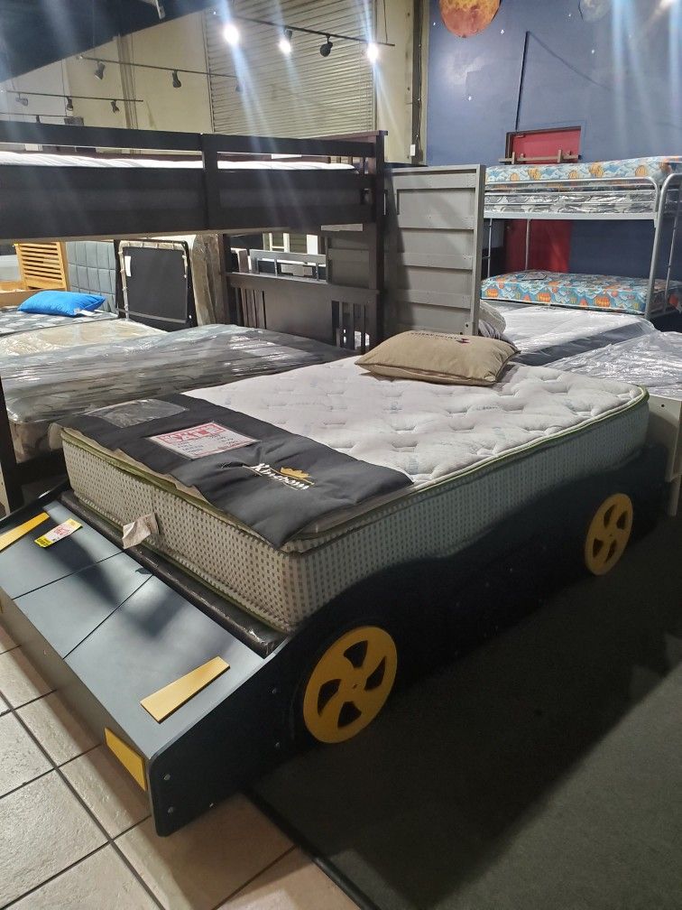 Kids Car Full Size Bed Frame