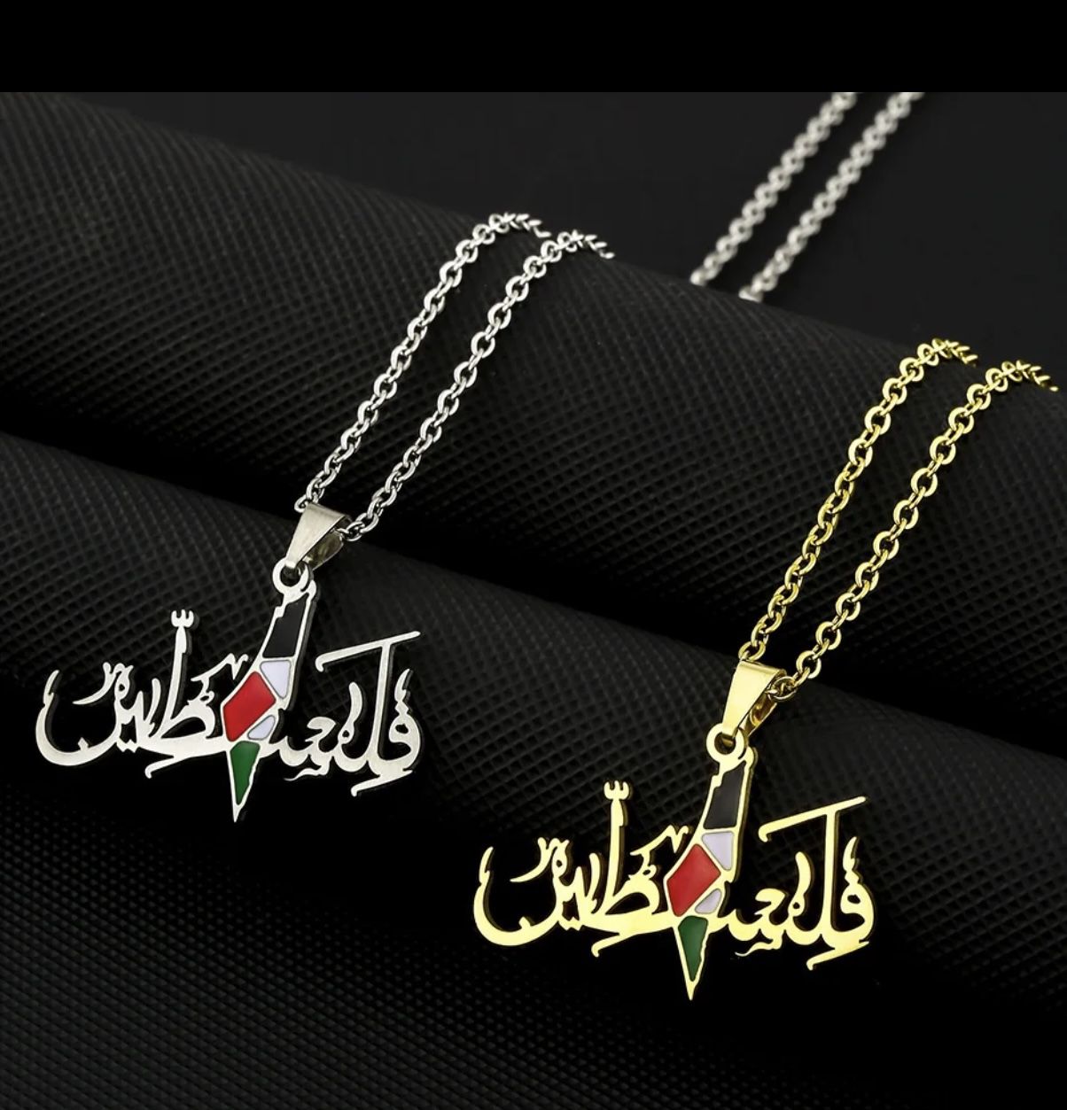 New Palestine Map Jewelry Stainless Steel WaterProof Gold Plated Silver Or Gold 