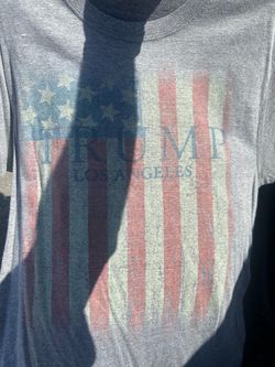 Trump USA flag tee