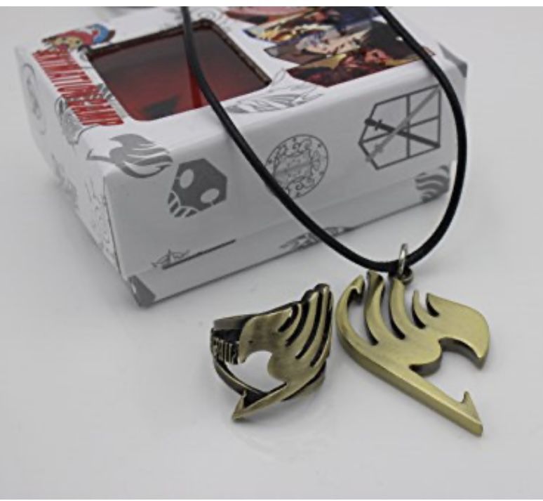 Never Use EXTREE Fairy Tail Anime Necklace Cosplay Accessories Pendants and Ring