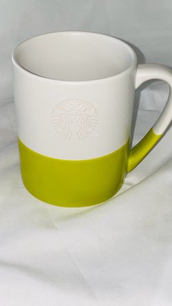 Starbucks Ceramic Coffee Mug White and Green