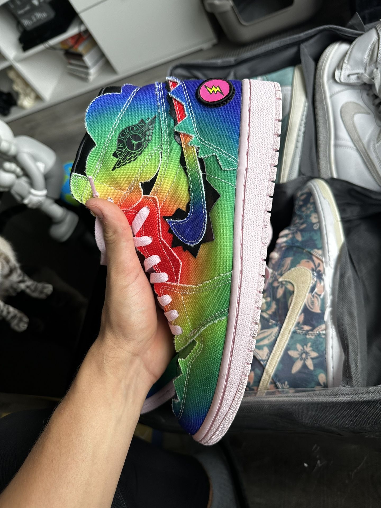 Jordan 1 J Balvin Sz 11.5 Used No Box