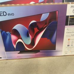 77" Screen Oled C4 BY LG THINQ.  No Base Included.  Free Wallmount Bracket.  New Condition Tv With Warranty