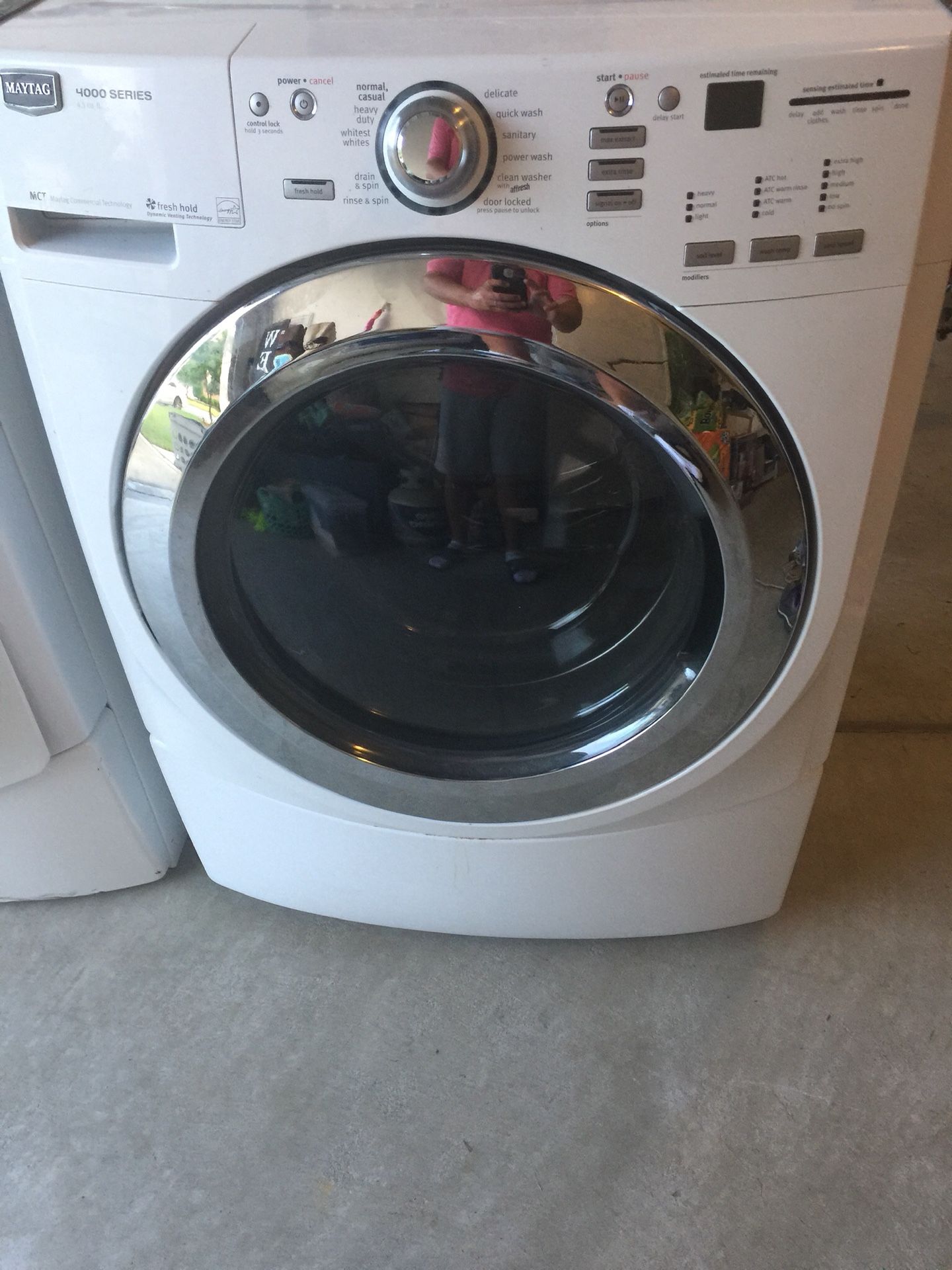 Washer and Dryer Set Maytag 5000 Series with Steam Front Load Stackable