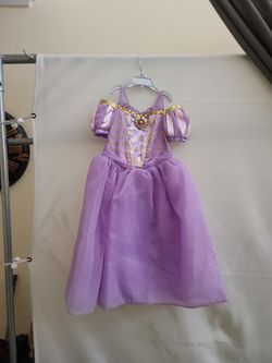Authentic Disney Rapunzel Prestige Princess Tangled Costume, Size 5/6 LIKE NEW