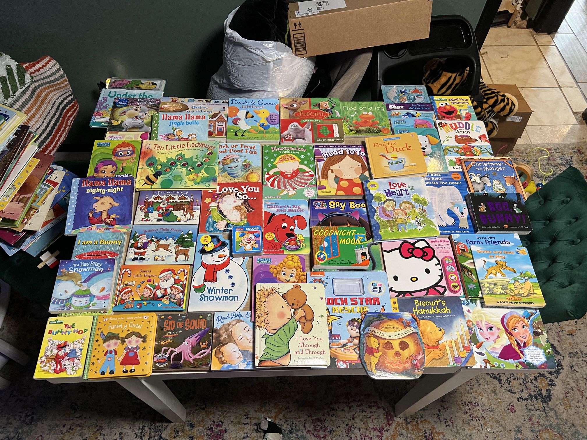 LOT OF 47 BABY TODDLER BOARD BOOKS ALL FOR $35
