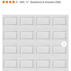 Clopay Classic Steel Short Panel 9 ft x 7 ft Non-Insulated White Garage Door without Windows