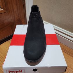 PROPET WOMENS LEATHER REMY BLACK HEEL ANKLE BOOTS! SIZE 11! WIDE! BRAND NEW IN BOX. RETAILS 92