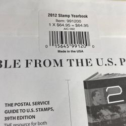 2012 Stamp Year Book With Stamps