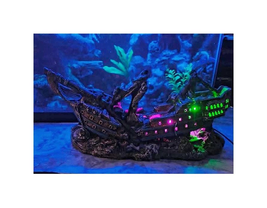 Aquarium Fish Tank Ship Decoration 