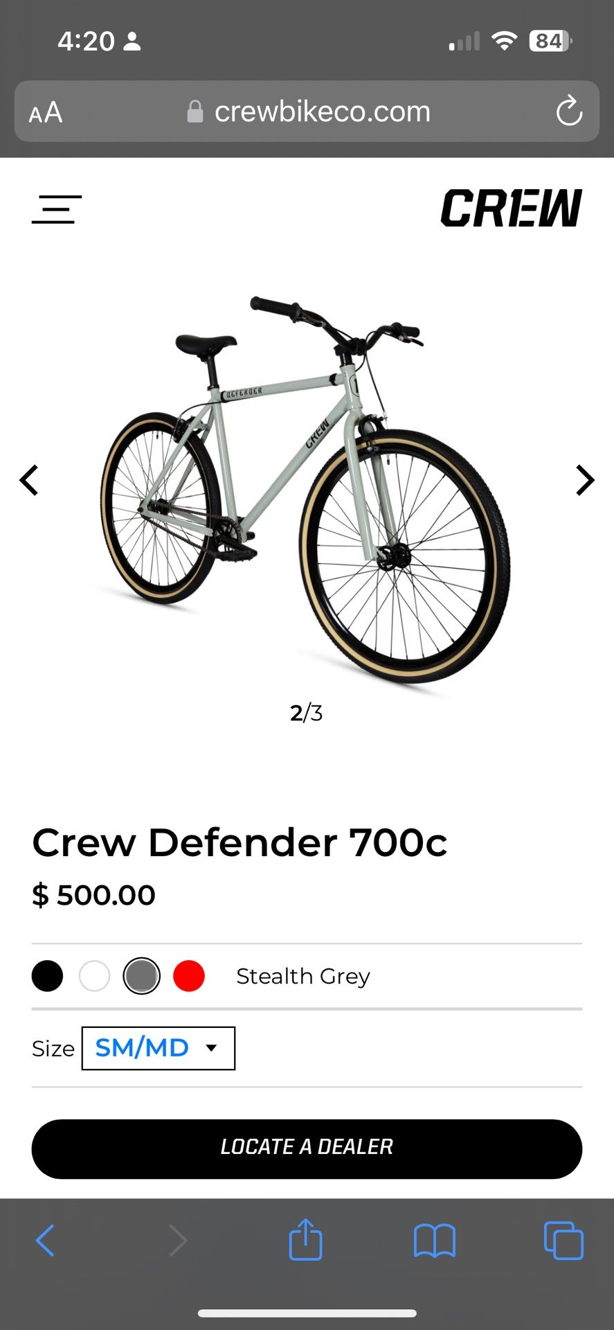 Crew Defender For Sale $85