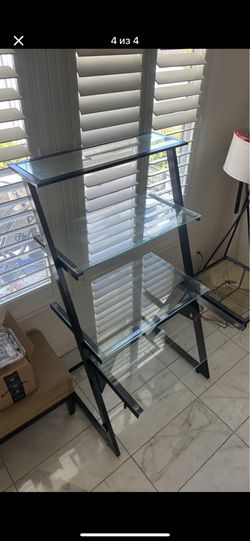 Glass Desk and shelves Furniture