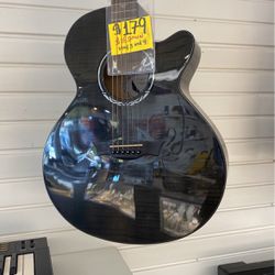 Dean Acoustic Electric Guitar W/case 