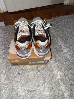 gel kayano 14 white piquant orange