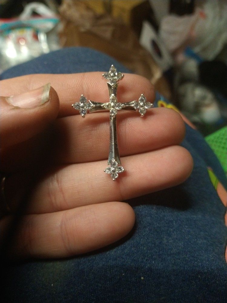 $20 Or Obo Sterling Silver Cross 