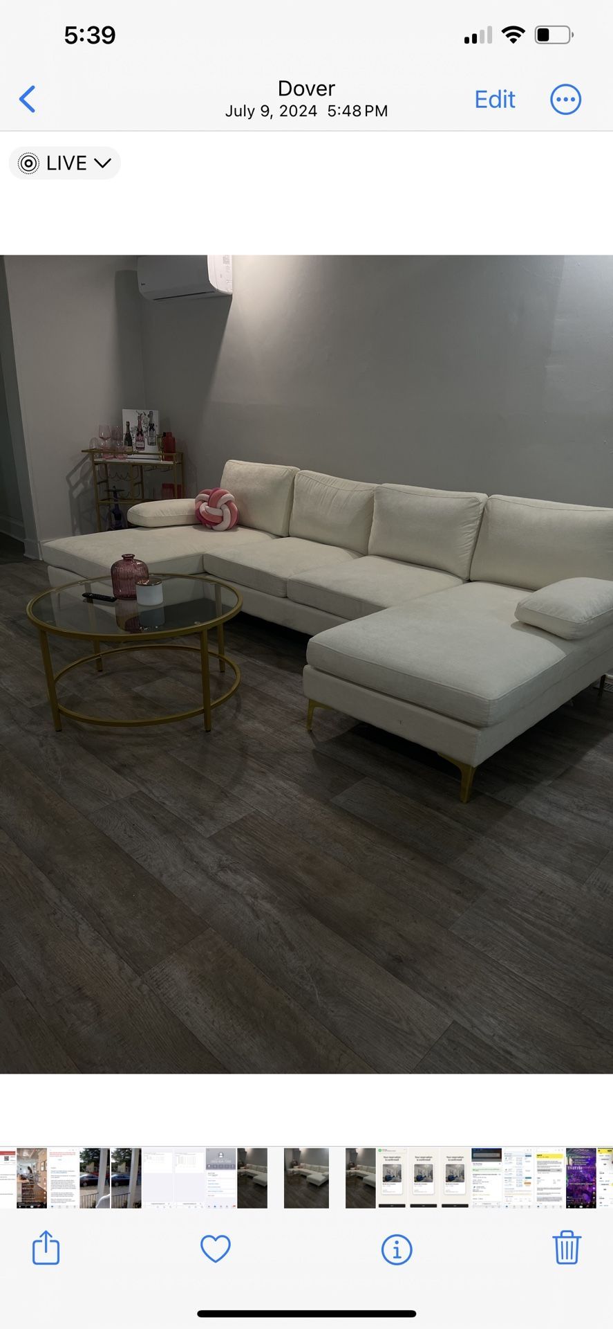 White Sectional Couch
