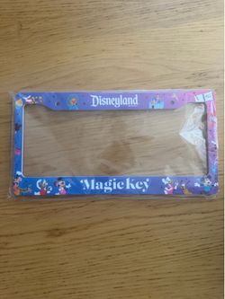 Disneyland Magic Key License Plate Frame – Brand New