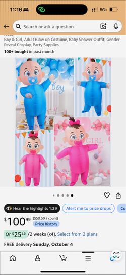 Gender reveal baby’s