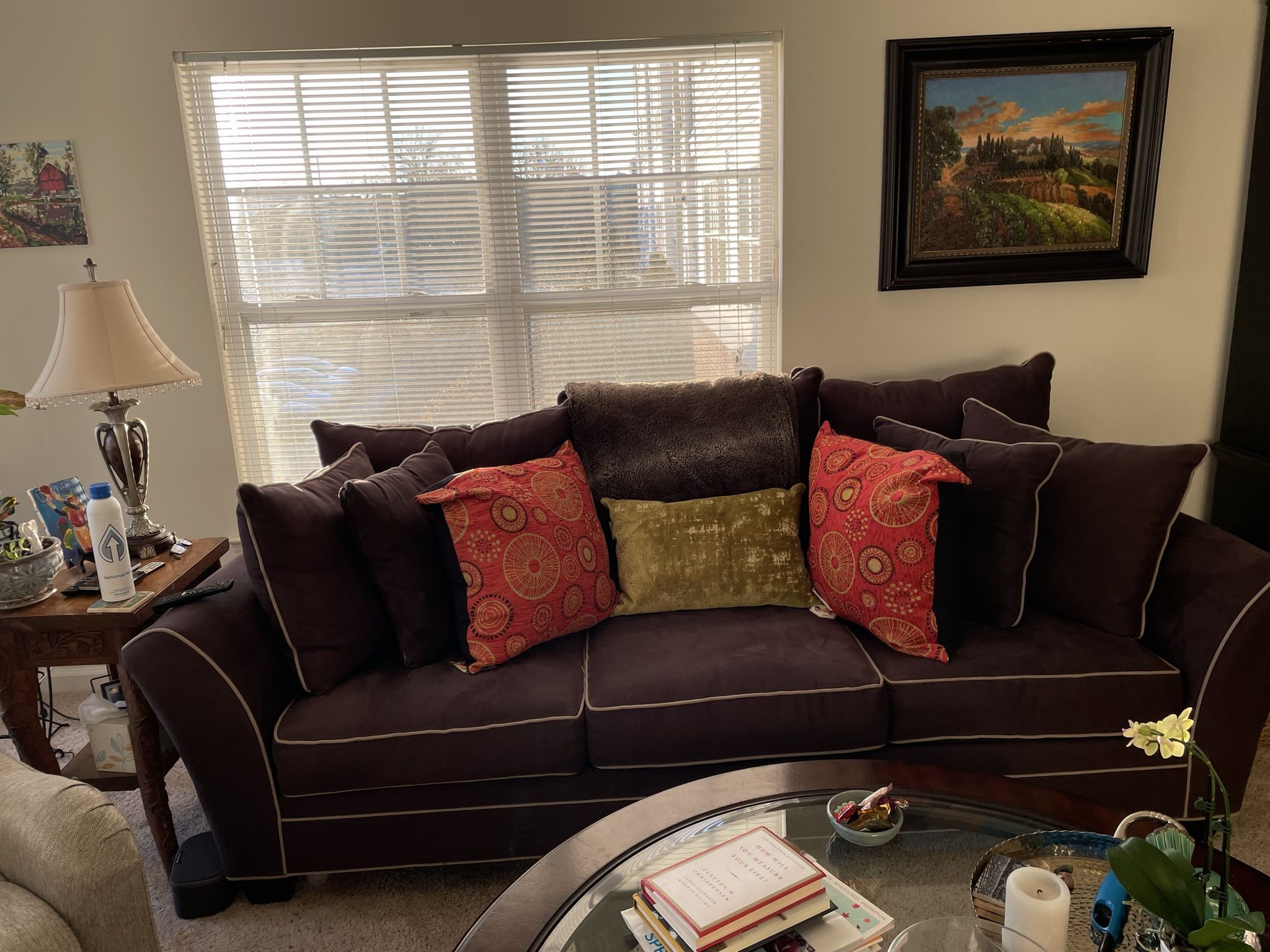 Raymour & Flanigan Brown Microfiber Sofa, all offers considered.