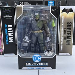 McFarlane DC Multiverse Batman Action Figure (Armor Suit, Platinum Edition)