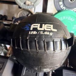 USED 12 LB.  WALL BALL /MEDICINE BALL