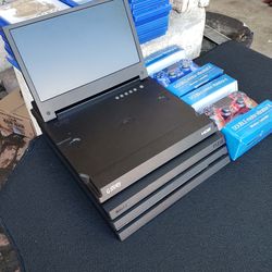 $250! 2020 PS4 Pro 1000GB, games installed. 2 Sealed control. $250! G Story Monitor worth $450!. All for $450. Firm or Trade Pokémon cards collection