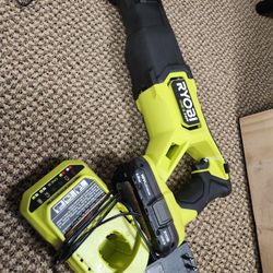 ONE+ HP 18V Brushless Cordless Reciprocating Saw Kit with 1.5 Ah  Battery and Charger