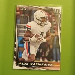 Leaf Malik Washington Rookie Card 