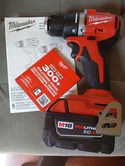 M18 milwaukee drill Drive 1/2 lnch Brushless And battery 4.0ah