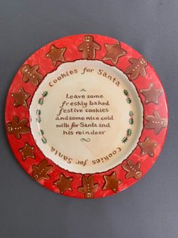 Vintage Papel Giftware "Cookies for Santa" Plate - Sprinkles & Frosting by Kate Mawdsley
